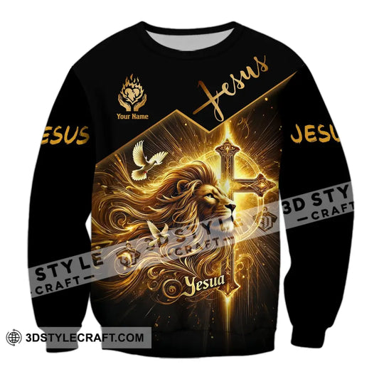 Unisex Shirt - Custom Name Golden Jesus Shirt style option 4