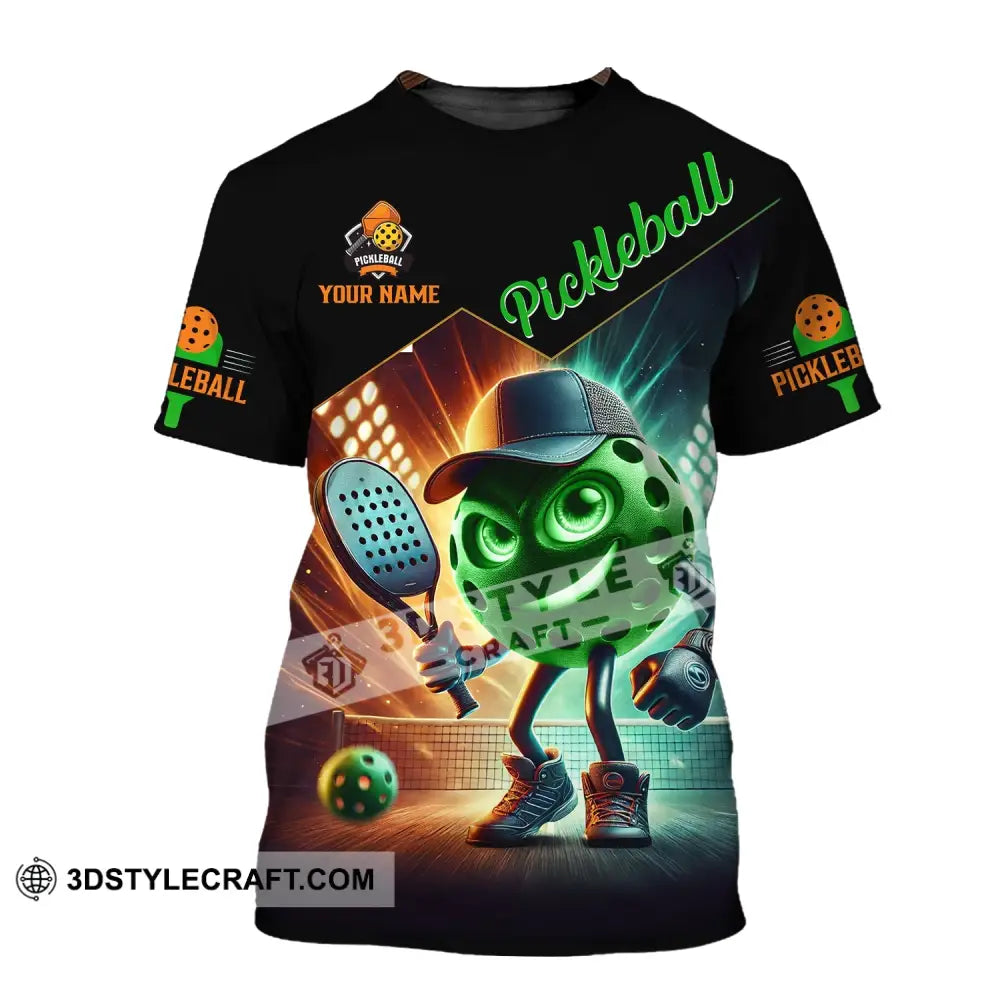Unisex Shirt - Custom Name Green Pickleball T-Shirt / S T-Shirt