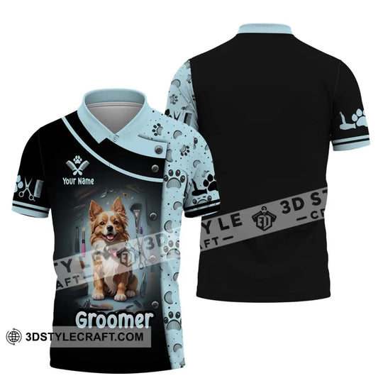 Unisex Shirt, Custom Name Groomer Shirt, Dog Groomers Shirt, Dog Grooming T-Shirt style option 4