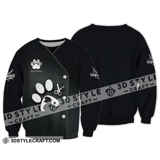 Unisex Shirt, Custom Name Groomer Shirt, Pet Grooming T-Shirt, Dog Groomer Shirts style option 4