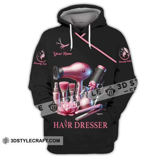 Unisex Shirt - Custom Name Hair Dresser Shirt style option 2