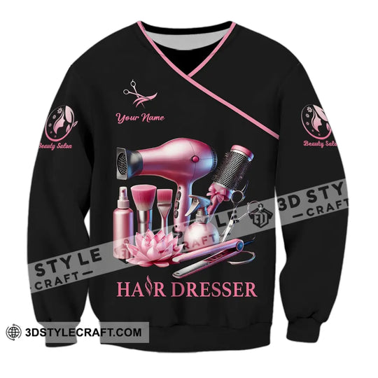 Unisex Shirt - Custom Name Hair Dresser Shirt style option 4