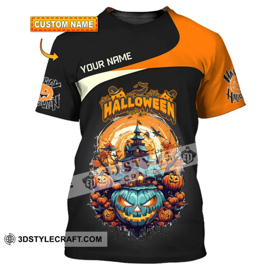 Unisex Shirt, Custom Name Halloween Shirt, Halloween Polo Long Sleeve Shirt, Halloween Gift style option 1