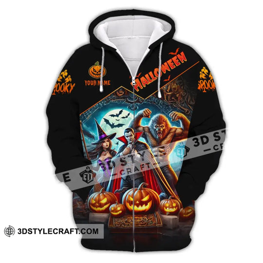 Unisex Shirt - Custom Name Shirt Halloween Spooky style option 3