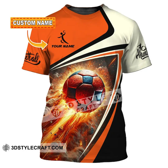 Unisex Shirt, Custom Name Handball Shirt, Handball Love T-Shirt style option 1