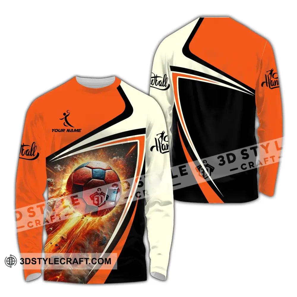 Unisex Shirt Custom Name Handball Love T-Shirt Long Sleeve / S T-Shirt