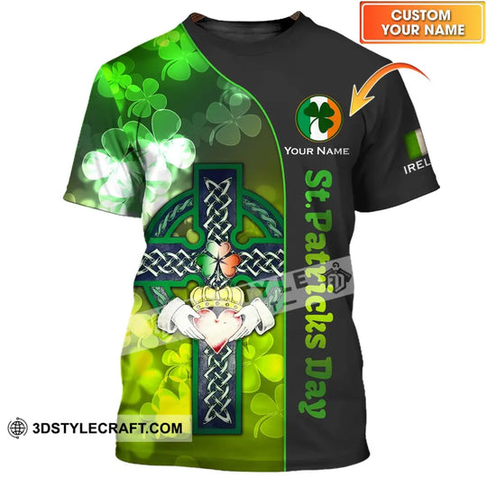 Unisex Shirt - Custom Name Shirt - Happy Saint Patrick's Day, Gift For St.Patrick's Day style option 1