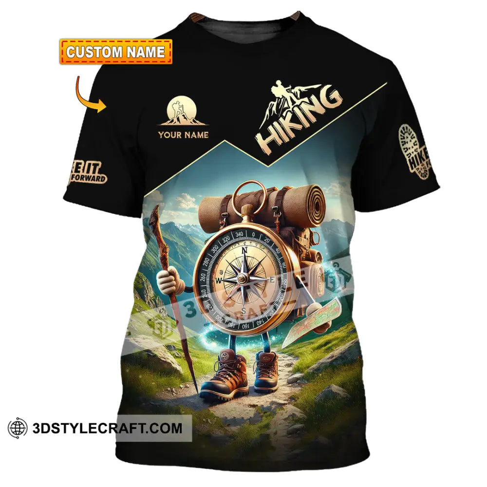 Unisex Shirt Custom Name Hiking Gift For Lover T-Shirt