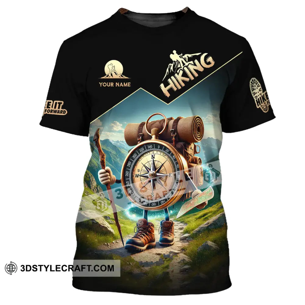 Unisex Shirt Custom Name Hiking Gift For Lover T-Shirt / S T-Shirt