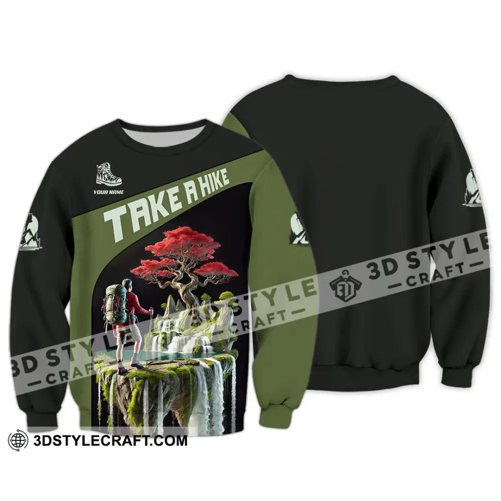 Unisex Shirt Custom Name Hiking Lover Gift Long Sleeve / S T-Shirt