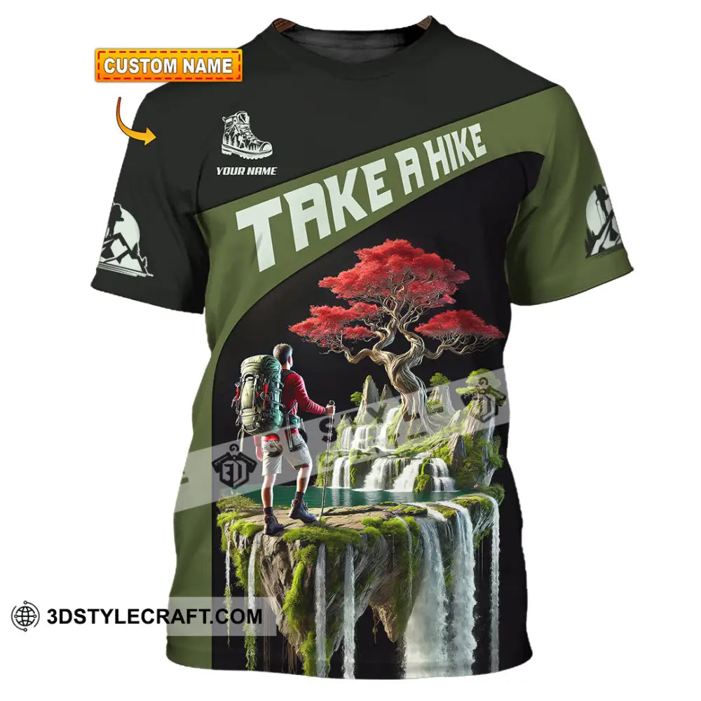 Unisex Shirt Custom Name Hiking Lover Gift T-Shirt