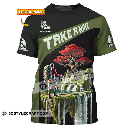 Unisex Shirt, Custom Name Hiking Shirt, Hiking Lover Gift style option 1