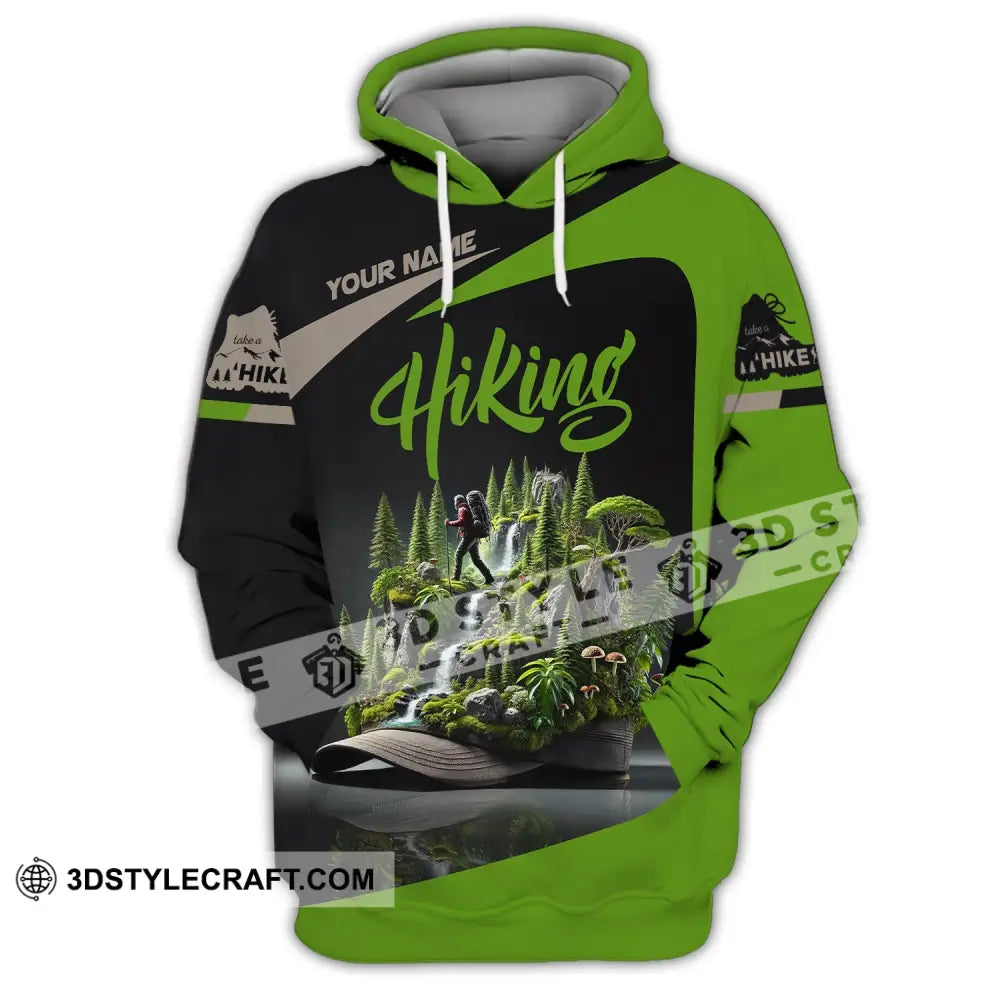 Unisex Shirt Custom Name Hiking Polo Long Sleeve Hoodie / S T-Shirt