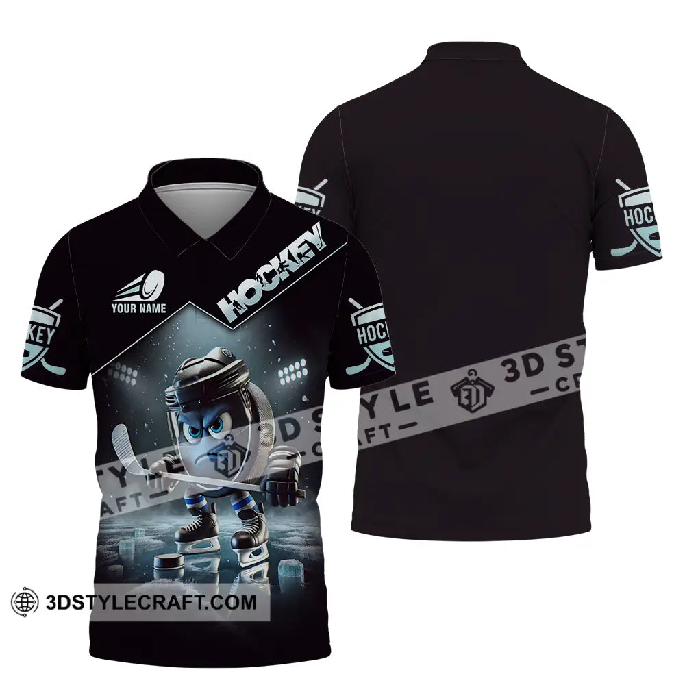 Unisex Shirt - Custom Name Hockey Polo / S T-Shirt