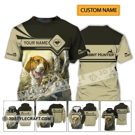 Unisex Shirt - Custom Name Shirt - Hunting Shirt, Hunting Name - Rabbit Hunting Lover style option 2