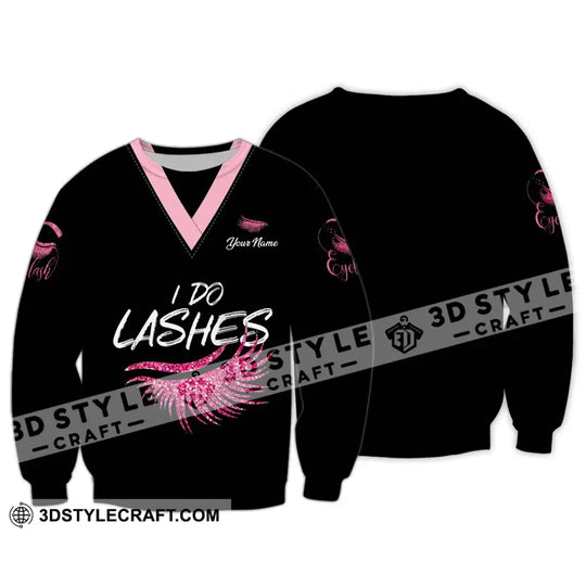 Unisex Shirt - Custom Name I Do Lashes Shirt style option 4