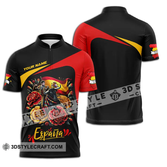 Unisex Shirt - Custom Name Icon Spain Shirt style option 2
