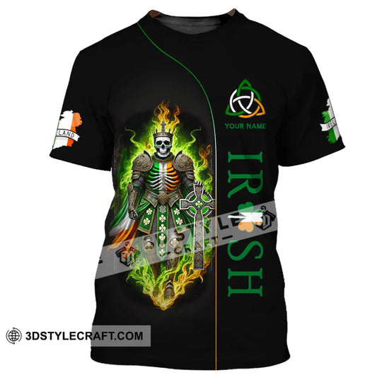 Unisex Shirt, Custom Name Ireland Shirt, Irish Polo Long Sleeve Shirt style option 2