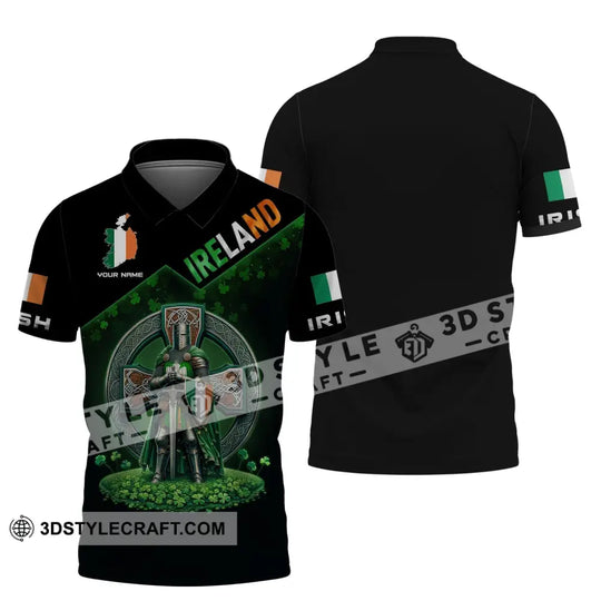 Unisex Shirt, Custom Name Ireland T-Shirt, Ireland Hoodie Polo Shirt, Gift for Irish style option 4