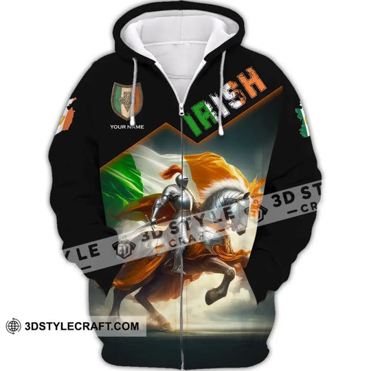 Unisex Shirt, Custom Name Irish T-Shirt, Ireland Hoodie Polo Shirt, Gift for Ireland Lover style option 3
