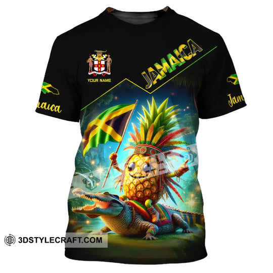 Unisex Shirt, Custom Name Jamaica Shirt, Gift for Jamaica Lover style option 2