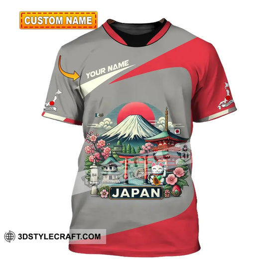 Unisex Shirt, Custom Name Japan Shirt, Japan Love T-Shirt style option 1