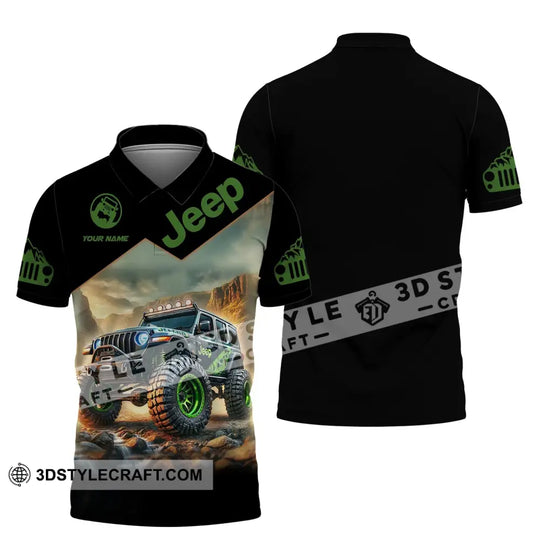 Unisex Shirt, Custom Name Jeep Gladiator Shirt, Jeep  Polo Long Sleeve Shirt style option 4