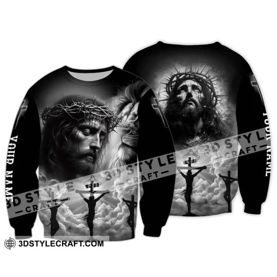 Unisex Shirt - Custom Name Jesus Shirt Black style option 4
