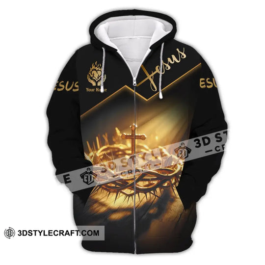 Unisex Shirt - Custom Name Shirt Jesus Crown Of Thorns style option 3