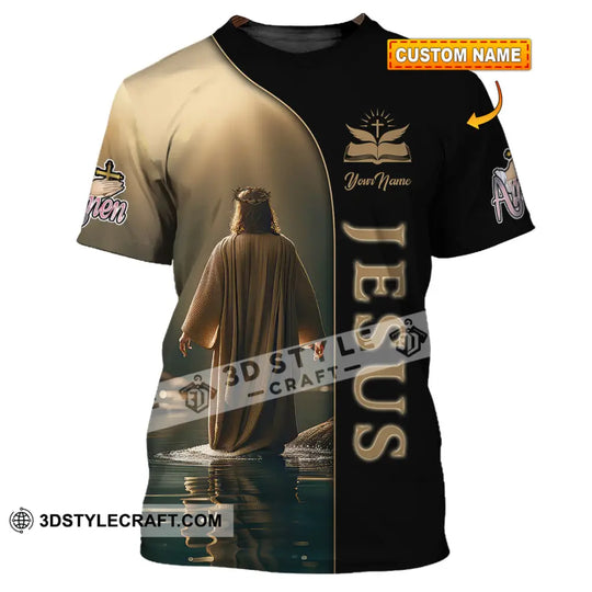 Unisex Shirt, Custom Name Jesus Shirt, Jesus Love Hoodie Shirt Polo Long Sleeve, Gift for Christian style option 1