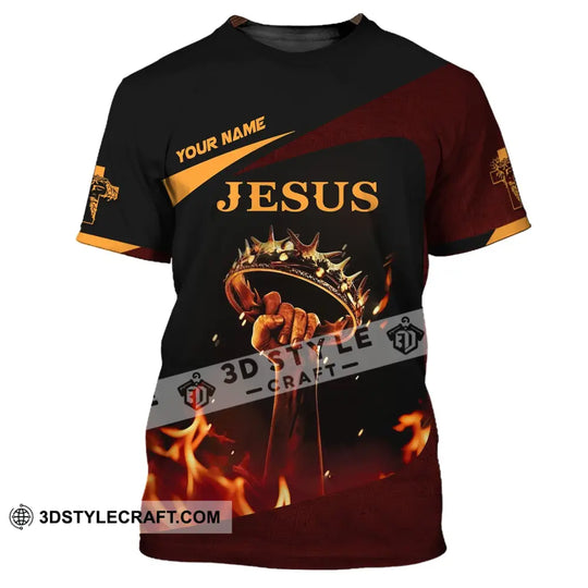 Unisex Shirt, Custom Name Jesus Shirt, Jesus Love Long Sleeve Hoodie Polo Shirt, Gift for Christian style option 3
