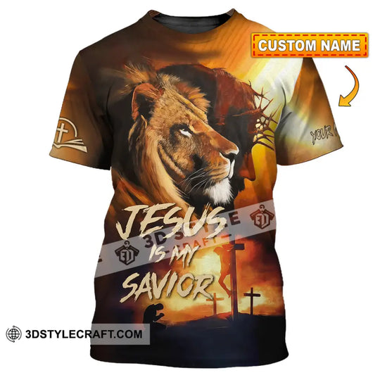 Unisex Shirt - Custom Name Jesus Shirt My Lion Savior style option 1