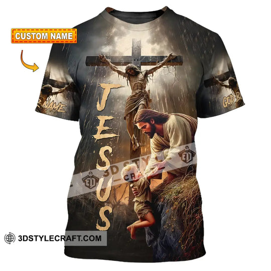 Unisex Shirt - Custom Name Jesus Saving Shirt style option 1