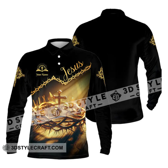Unisex Shirt - Custom Name Jesus Thorny Branch Shirt style option 3