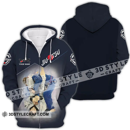 Unisex Shirt - Custom Name Jiu Jitsu Fighter Shirt style option 4