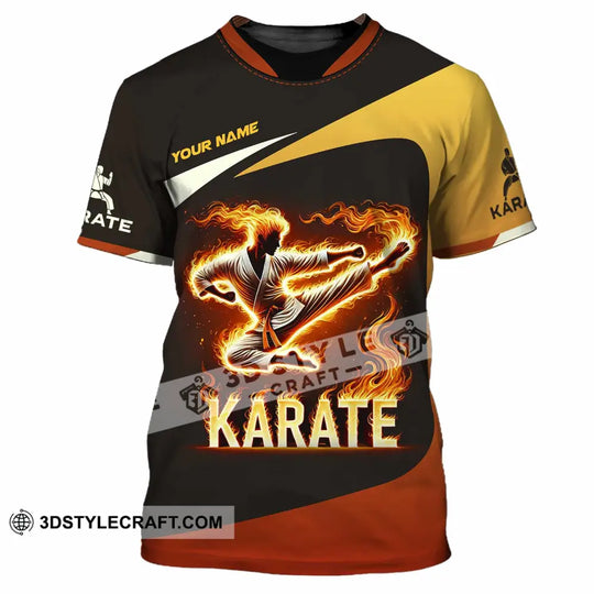 Unisex Shirt, Custom Name Karate Shirt, Karate Polo Long Sleeve Shirt style option 2