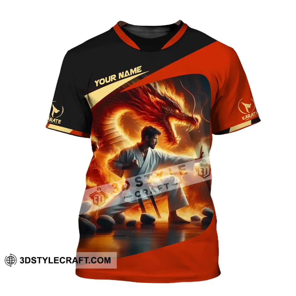 Unisex Shirt Custom Name Karate Polo Long Sleeve T-Shirt / S T-Shirt