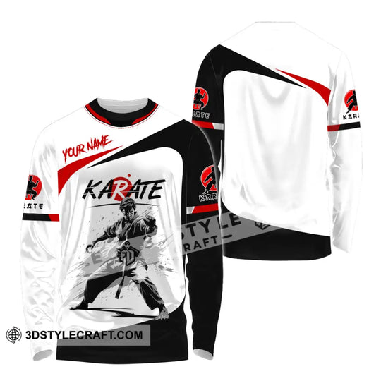 Unisex Shirt - Custom Name Karate Sport Shirt Fighter style option 4
