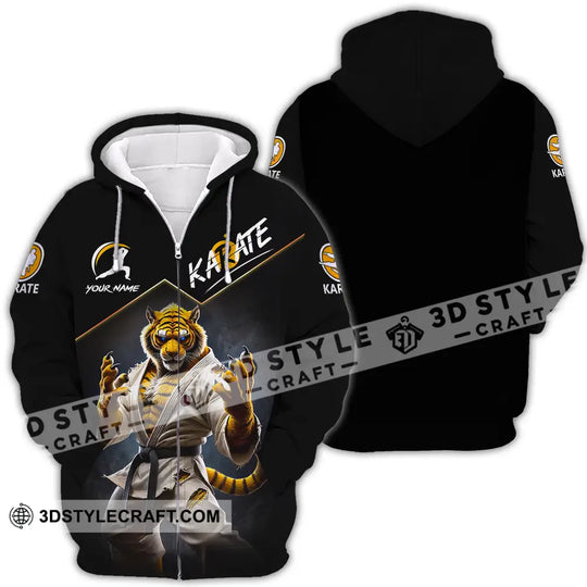 Unisex Shirt - Custom Name Karate Shirt, Tiger style option 4