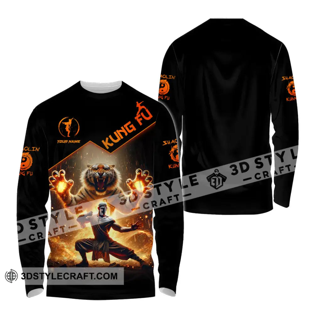 Unisex Shirt Custom Name Kung Fu Lover Gift Long Sleeve / S T-Shirt