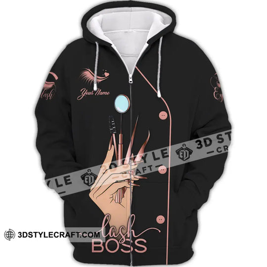 Unisex Shirt - Custom Name Lash Boss Shirt style option 2