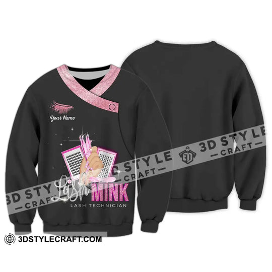 Unisex Shirt - Custom Name Shirt Lash Mink style option 4