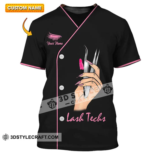 Unisex Shirt - Custom Name Shirt Lash Teaches style option 1