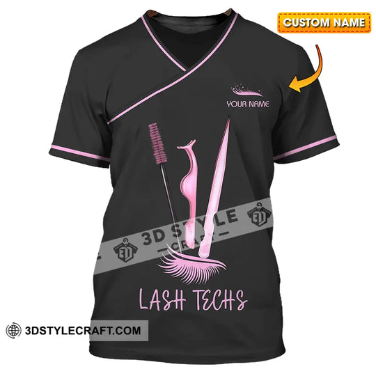 Unisex Shirt - Custom Name Lash Teaches Shirt style option 1