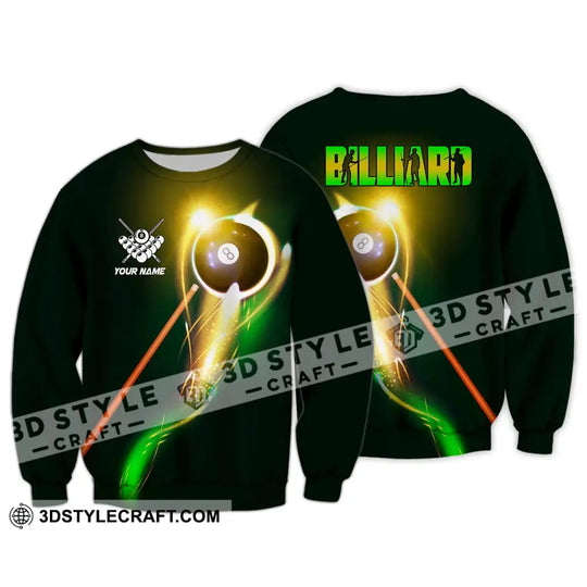 Unisex Shirt - Custom Name Light Billiard Player Shirt style option 4