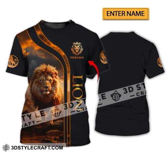 Unisex Shirt - Custom Name Lion Shirt style option 1