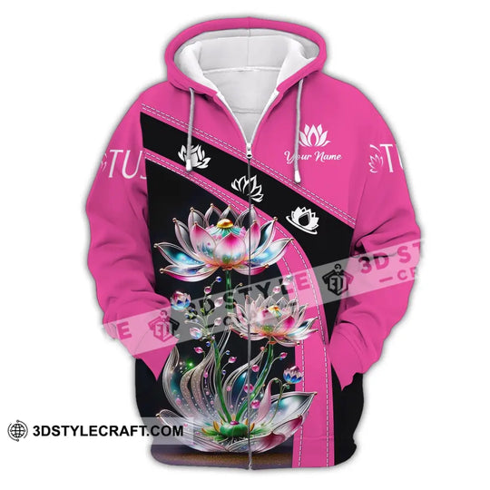 Unisex Shirt - Custom Name Shirt Lotus style option 3