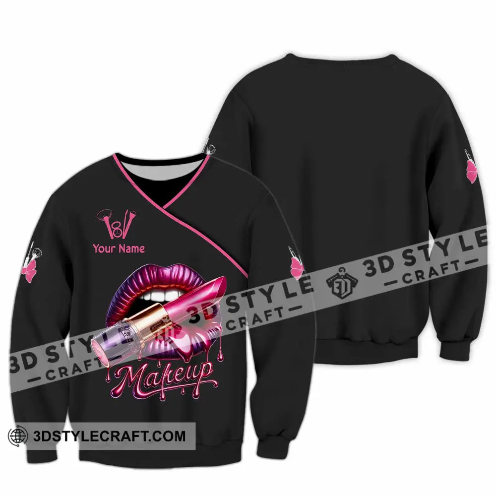 Unisex Shirt Custom Name Make Up Artist T-Shirt Gift Long Sleeve / S T-Shirt
