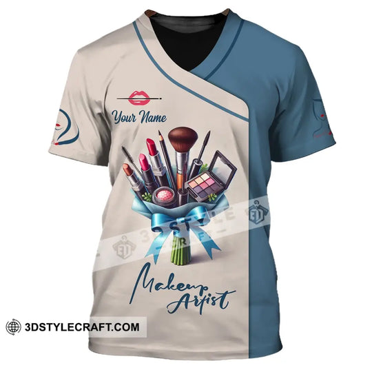 Unisex Shirt, Custom Name Make Up Artist Shirt, Make Up Artist T-Shirt, Make Up Artist Gift style option 2