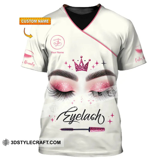 Unisex Shirt, Custom Name Makeup Artist Shirt, Eyelash Extension Shirt, Beauty Salon T-Shirt style option 1